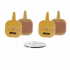 MEXITAL 2 Pairs of Bicycle Disc Brake Pads, Sintered Brake Pads, High Performance Brake Pads for Tektro IO/Novela/Aquila/Old Gemini/Hydraulic/Mechanical N11.11 S15-2