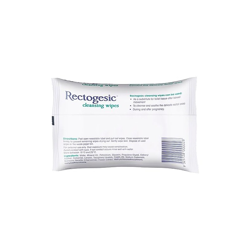 Rectogesic Cleansing Wipes 25-Pieces
