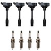 TRQ TRQ Ignition Kit Ignition Coil Spark Plugs Compatible with