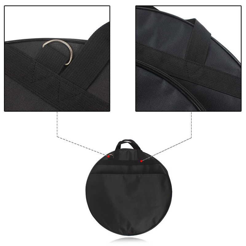 21-Inch Cymbal Bag Packback Three Pockets with Removable Divider Shoulder