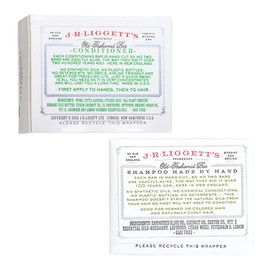 J.R.LIGGETT’S Herbal Formula & Conditioner - 1 Shampoo Bar & 1 Conditioner Bar - Plant-Based Herbal Shampoo and Conditioner Bars for All Hair Types - Sulfate Free Shampoo for Healthy Hair - 2-pack