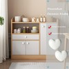 M MIMHOOY 8 Pack White Heart Shaped Ceramic Cabinet Knobs,