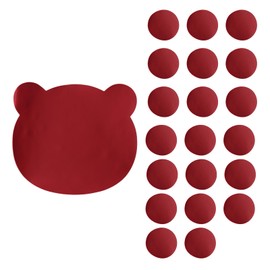 Yukfdcnb 21 Pieces of Self-Adhesive Leather Repair Patches Tape Stickers, Repair Kit Sofas, Bags, Furniture, Car Seats and Interior, Waterproof and wear-Resistant (Dark red)