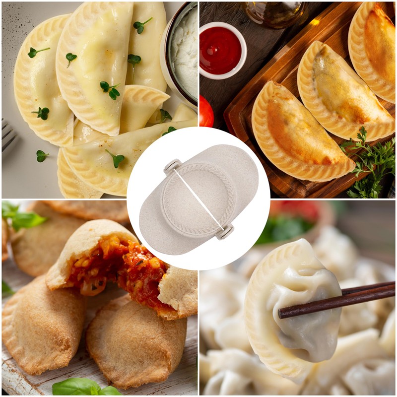 Winter Shore Dumpling Maker & Empanadas Maker Set with Round