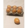 Brown Resin Large Chicken Egg - sold individually -2.25" H