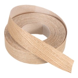 PATIKIL Red Oak Edge Banding, 1 1/2 in x 49.2 ft Wood Veneer Tape, Pre-glued Flexible