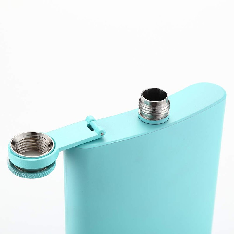 FYL Hip Flask for Liquor Matte Purple 8 Oz 18/8