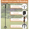 60 Inch Double Shepherds Hook for Outdoor with 5 Prong