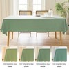 IVAPUPU Textured Linen Table Cloth for Rectangle Table Waterproof Fabric