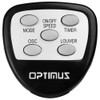 Optimus F-7508 14" Louver Rotating Oscillating Pedestal Air Circulator, Remote,