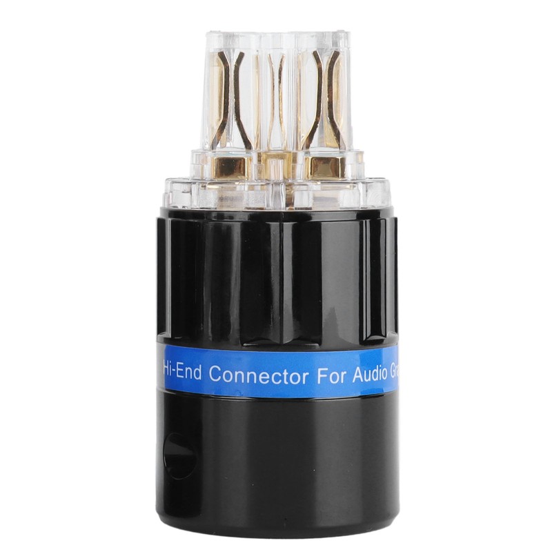 Monosaudio Connector Transparent Pure Copper GoldPlated Audio Power Connector (F105G