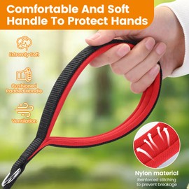 HAPPY HACHI Recall Lead for Dogs, 3 m, 5 m, 10 m, 15 m, 20 m, 25 m, 30 m, 33 m, Nylon Dog Lead with Hand Loop, Training Lead with D Carabiner for Large to Small Dogs