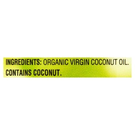 Organic Unrefined Virgin Coconut Oil with No Artificial Flavors or Preservatives (14 Fl Oz)