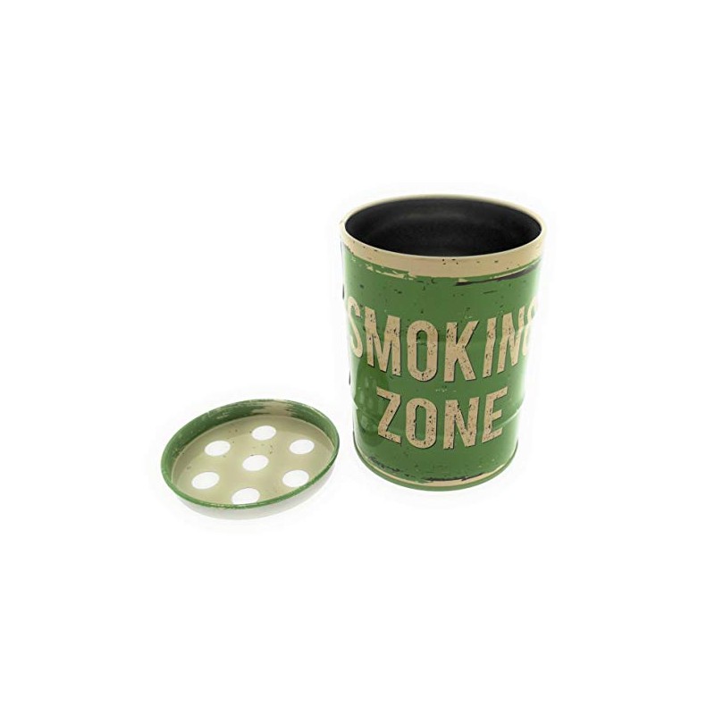Set of 4 Metal Ashtrays Oil Barrel Retro Style Vintage