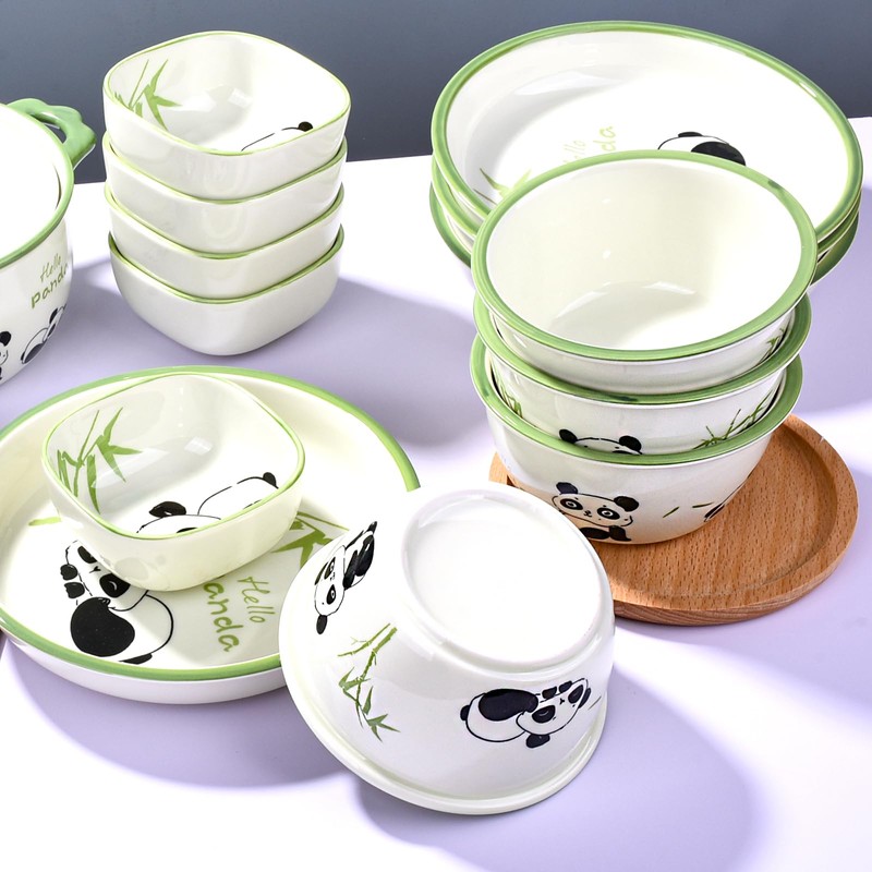 Cerficer Japanese-Style 4.75-Inch Ceramic Bowls Set of 4 – Cute