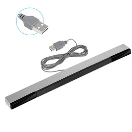 WICAREYO USB Sensor Strip Infrared IR Ray Motion Sensor Signal Receiver for Wii and Wii U Console with Stable Stand