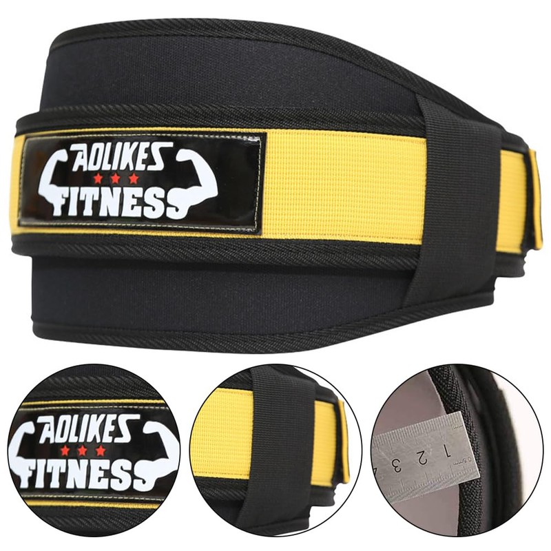 TOMVAES Gym Weightlifting Belt, Nylon Waist Support Belt, Workout Durable