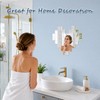 25 Pack Mini Acrylic Square Mirror Tiles, Self-Adhesive Small Mirrors