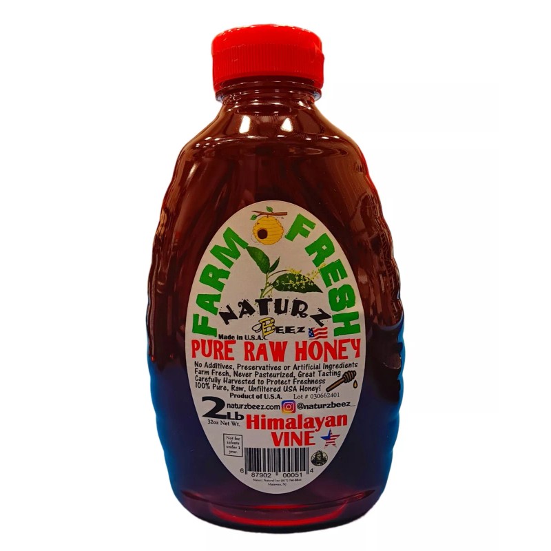 Naturz BEEZ RAW HONEY Himalayan Vine 32oz 907g 2Lb Made