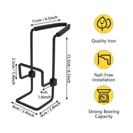 Sponge Holder for Kitchen Sink, Sink Caddy Kitchen Sink Organiser, Kitchen Accessories Rustproof Metal Sponge Holder, Sink Tidy Hanging Fix Around Faucet for Kitchen Countertop Storage Gadgets
