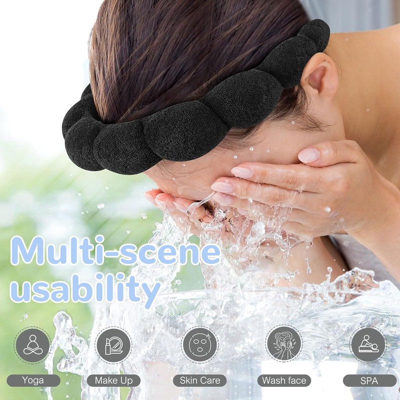 Yamobi Wolken Soft Hair Band, Spa Headbands for Washing, Ideal