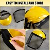 Hestya 2 Pcs Safety Face Shield Adjustable Safety Helmet with