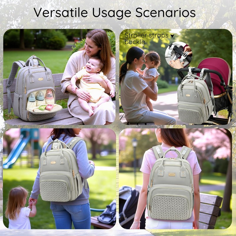 Diaper Bag Backpack - Large Multi functional, Boys, Girls &