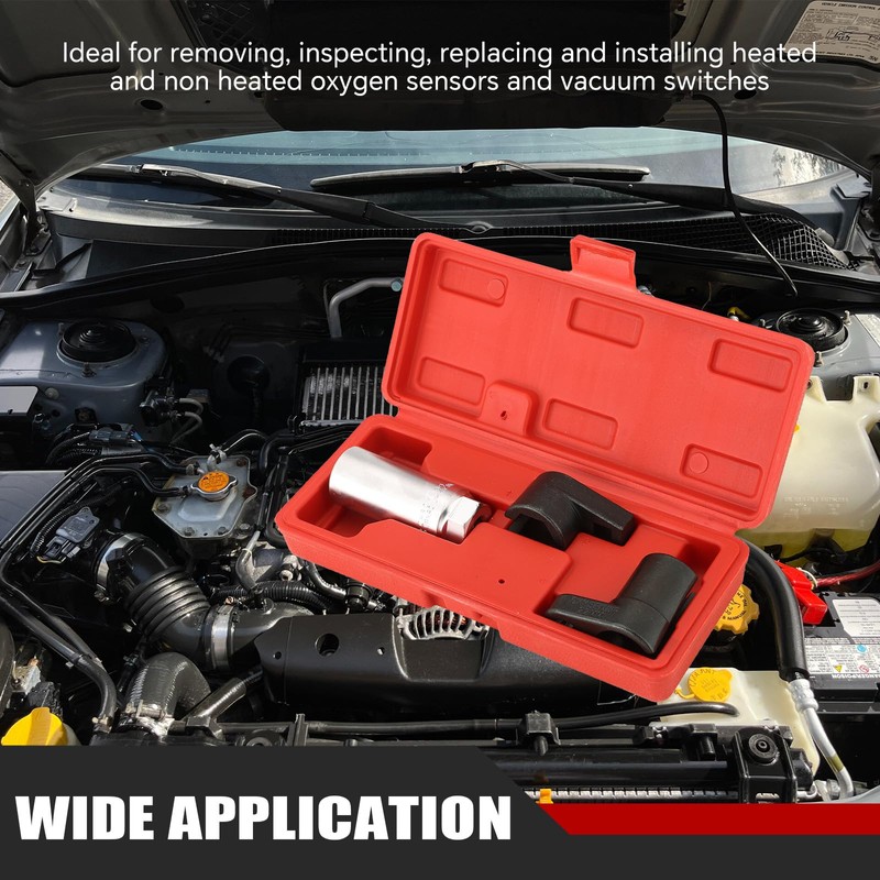 ATPEAM Oxygen Sensor Socket Set (3 Piece), Extra Durable Chrome