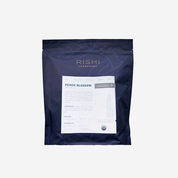 Rishi Tea Organic, Peach Blossom, 1-Pound