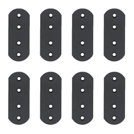8 Pcs Mending Plates, 38 x 125mm Flat Straight Brackets Wooden Furniture Repair Fixing Connector Plate for Table Cabinet Bookshelves Bed