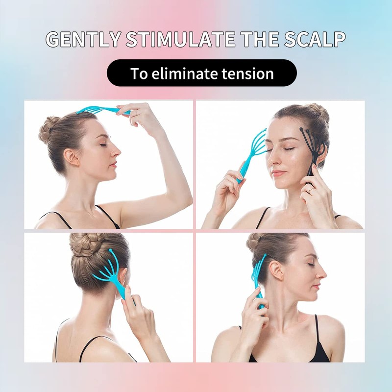 YAFIYGI 2Pack Head Massager for Hair Growth - Scalp Stimulating