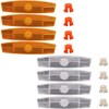 Lexziuo 8Pcs Bike Wheel Spoke Reflectors - Waterproof Cycling Safety