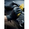 Heavy Duty Strong Disposable Black Nitrile Examination Gloves, Premium Quality|