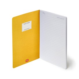 Legami - Medium Lined Notebook, A5, 80 Pages, FSC® Certified Paper, 100 g/m² Paper, 14.3 x 21 cm, Genius Theme