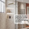 BELLEARLY 16 Inch Large Rainfall Shower Head High Pressure Square