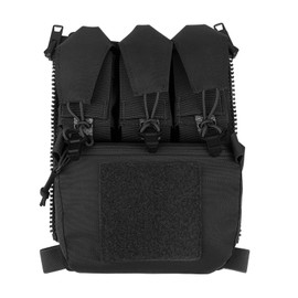 PETAC GEAR TacTical BackPack,Zip On Back Panel Banger For V5 Vest, Bk, One size fits most, Tactical