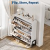 GarveeHome Shoe Storage Cabinet with 2 Flip Drawers, Freestanding Shoe