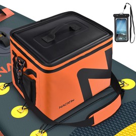 NACATIN Paddle Board Cooler - Detachable Waterproof SUP Cooler Bag with Straps & Bottle Opener, for Inflatable Paddle Boards & Beach & Camping, 30 Cans Capacity, 1" Thick, 5 Insulation Layers