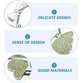 Bag Holder for Table, Handbag Holder for Table, Handbag Hanger, Foldable Non-Slip Bag Hook, Butterfly Shape, Foldable Bag Hook, for Desk, Restaurant (Green)