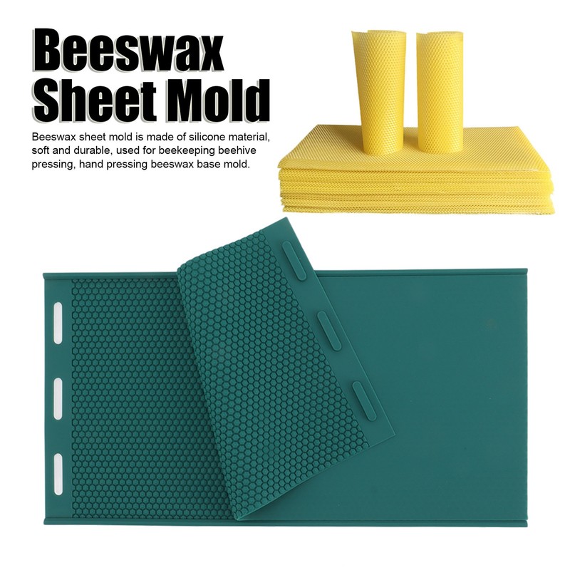 2Pcs Honeycomb Sheet DIY Beeswax Press Mold Light Weight Beehive