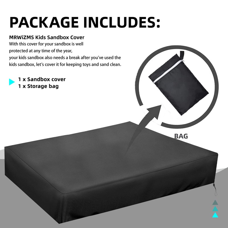 MRWIZMS Sandbox Cover, Lid-48in,Sand Box Cover, Sandbox Cover, 420D Oxford