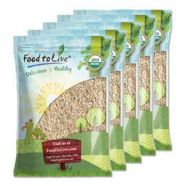 Food to Live Organic Rolled Oats, 25 Pounds – Old-Fashioned, 100% Whole Grain, Non-GMO, Raw, Kosher, Bulk Oats. Perfect for Morning Oatmeal and Overnight Oats