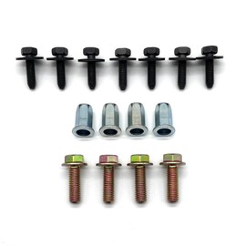 Region Offroad Steel Front Bumper Skid Plate Bolts/Nutserts Compatible with Jeep Wrangler JL JLU Gladiator JT