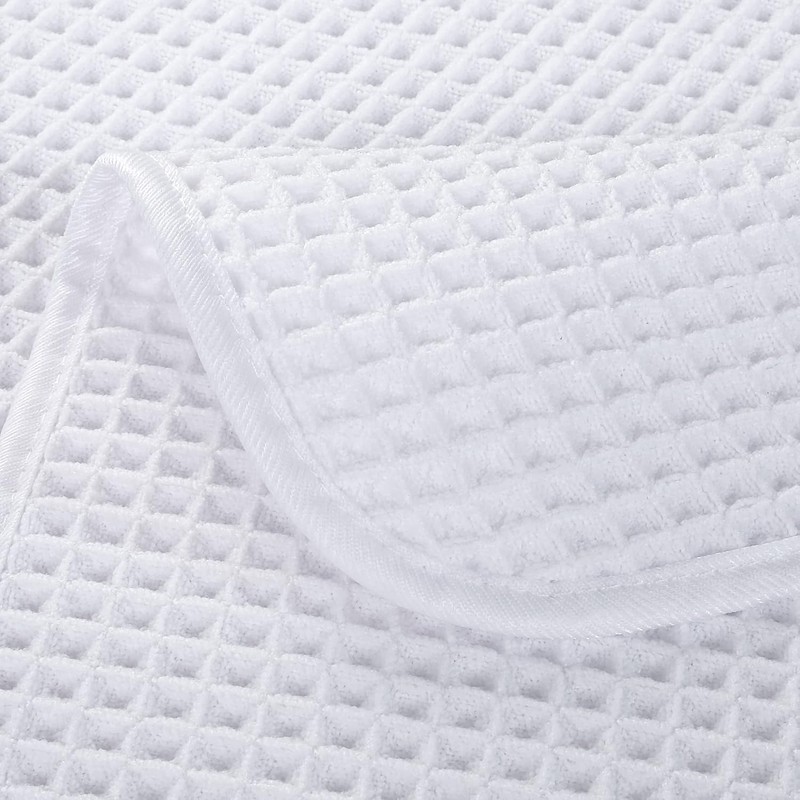 Polyte Toalla Facial de Microfibra Waffle 430 gsm, 33.0x33.0 cm