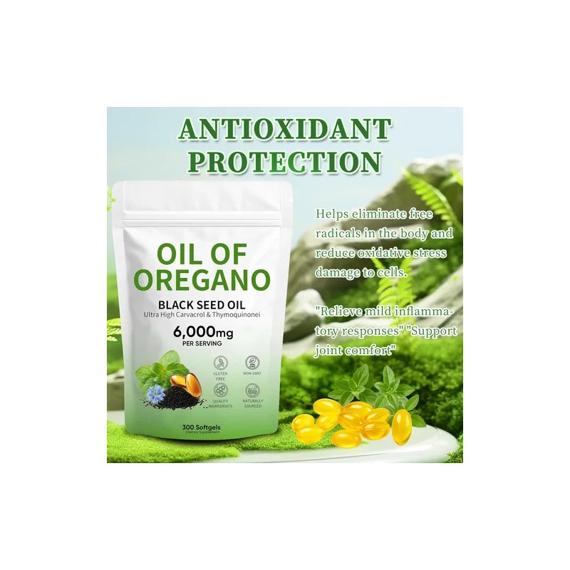 Vifdusi Aceite De Orégano Con Semilla Negra Cápsulas 300