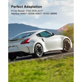 TIKSCIENCE Exterior Door Handle Assembly Front Left Driver Side Fit for Nissan 370Z 2009-2017 Replace 96899 80607-1EA0B 80607-1EA0C, Silver