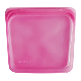 Stasher - Plastic-Free Sandwich Bag - Raspberry