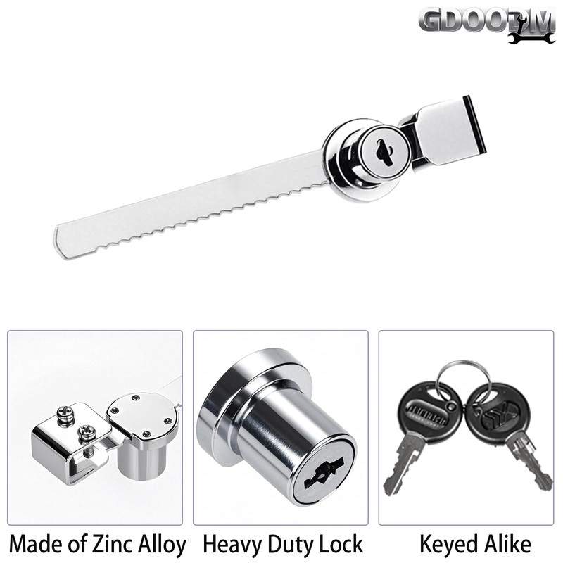 16 Pack Display Case Locks, Showcase Lock Sliding Glass Door