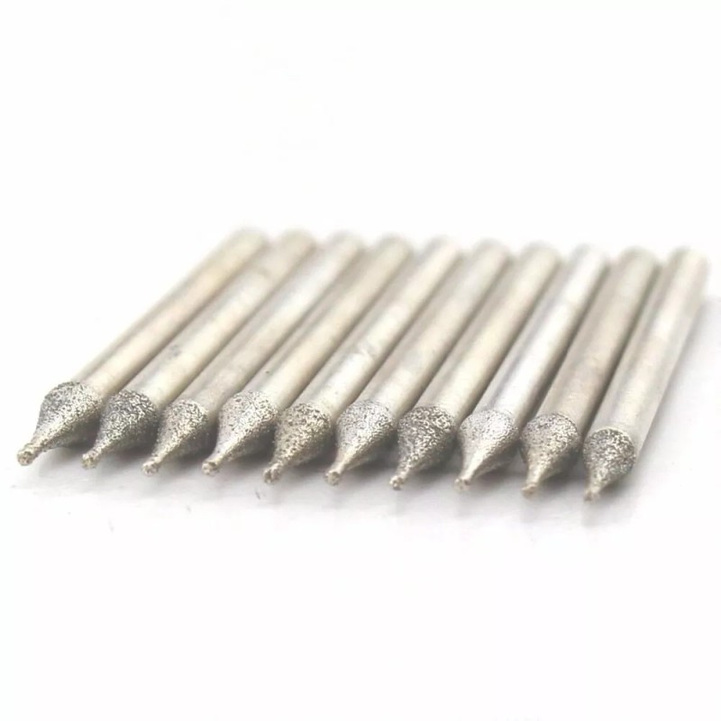 JINGLING 60Pcs 0.4-1.5mm Diamond Drill Bits Set Drilling Jewelry Lapidary