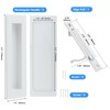 Dontay Pocket Door Pull Handle, 304 Stainless Steel, Rectangle Recessed